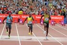Usain Bolt, 100 metres,  2013 IAAF Diamond League, Sainsbury's Anniversary Games, Queen Elizabeth Olympic Park, London.